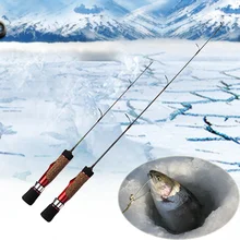 Мини-удочка для подледной рыбалки, зимняя карбоновая легкая Выдвижная телескопическая удочка, Удочка s