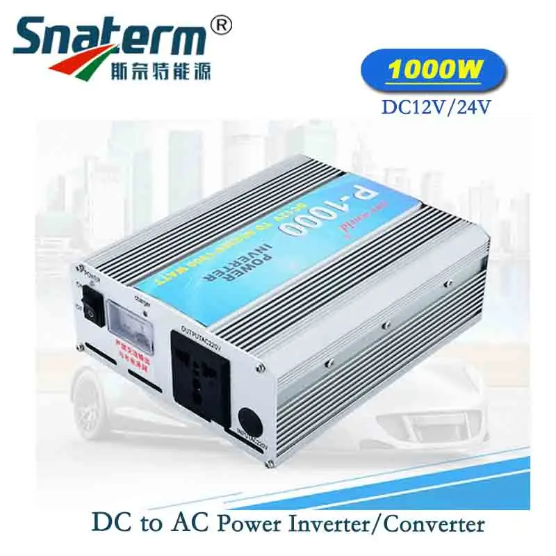 Max 1000W 500W Convertisseur Inverseur 24V vers 220V