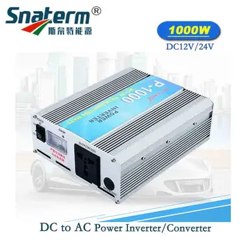 

P-1000 1KW/1000W(Peak 2000watts) Car Power Inverter converter 12V/24V DC to 220-240V AC solar Sine Wave Power inverter converter