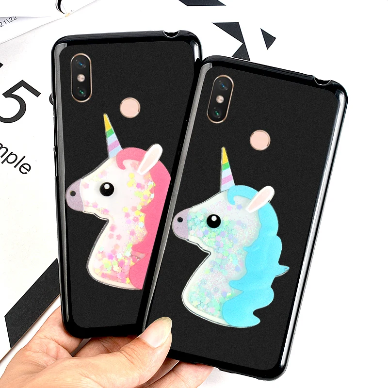 Case for Xiaomi Mi Max 3 Cover Soft TPU Cases Xiomi Max3 silicone Back Covers Squishy Cat Liquid Glitter OWL Wine Glass |