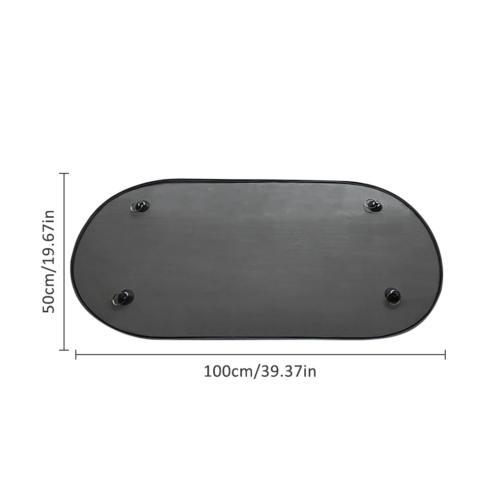 

Big Black Side Car Sun Shade Rear Back Window Sunshade Cover Mesh Visor Shield Screen 100cm*50cm