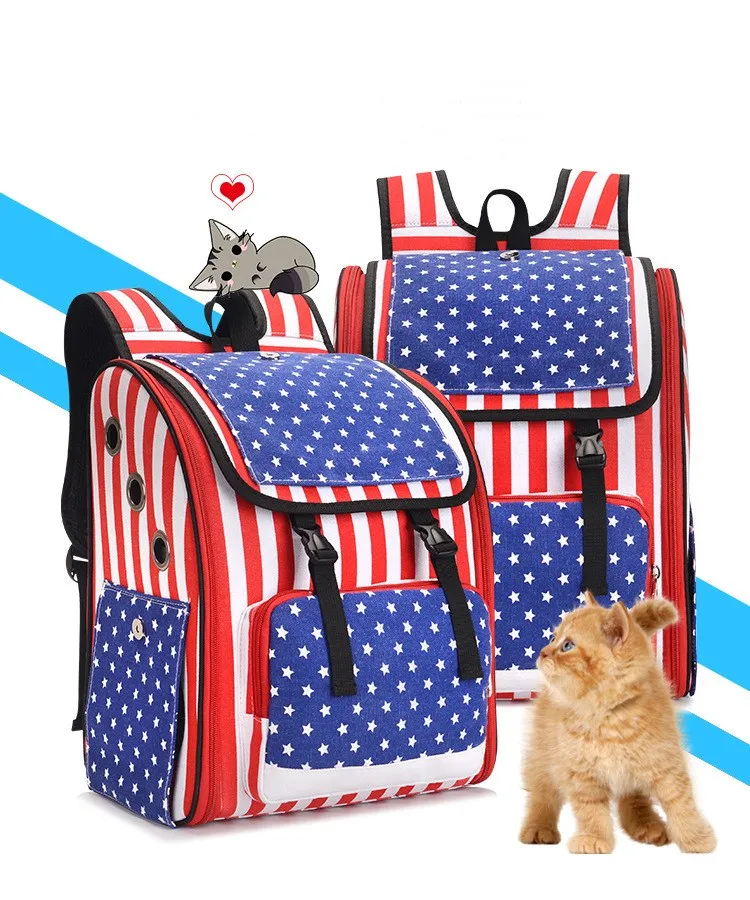 Foldable and breathable pet dog cat bag Portable travel pet bags