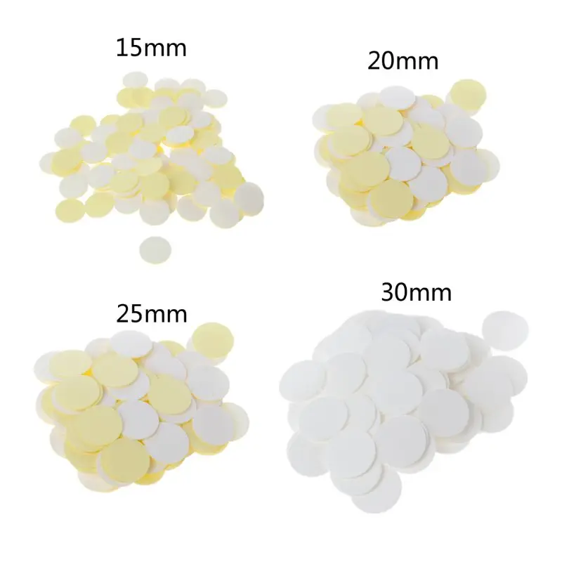 

100Pcs Clear Invisible Round Double Sided Silicone Self Adhesive Dots Stickers