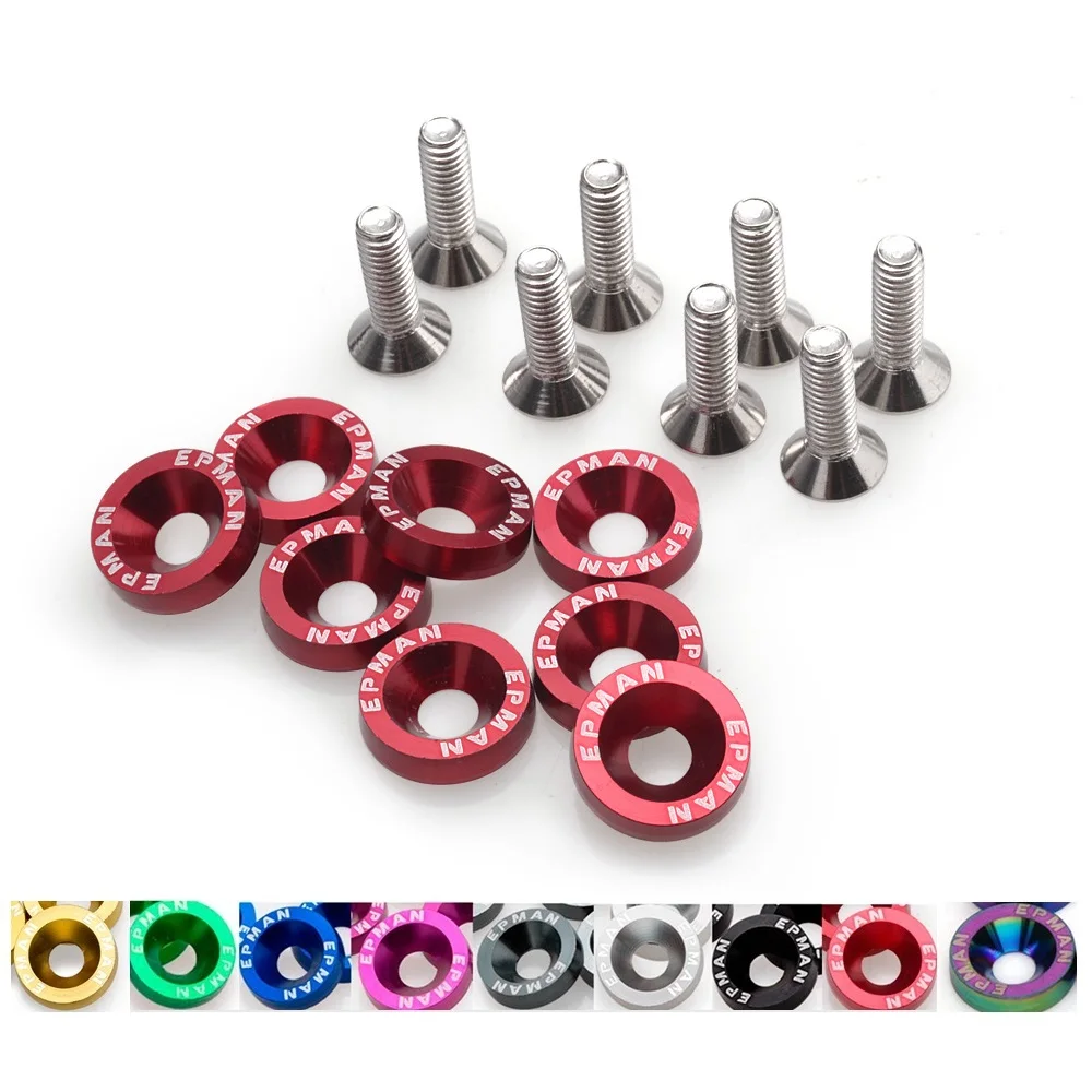 Jdm Fender Washers washers and bolt Aluminum for Honda Civic Integra RSX EK EG DC TK-DP01S-EP