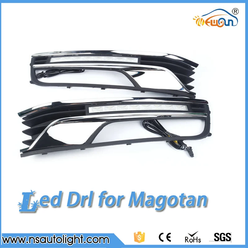 

2016 high brightness car led daytime running light 12LED DRL 5050SMD for VW Magotan 2012-2013 auto driving light