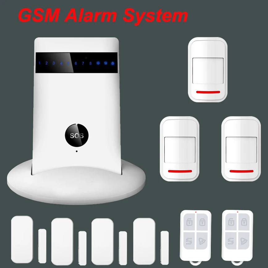 

New Pad Design G15 Quad Band GSM SMS Call Wireless 8 Defense Zones Auto Dial Home Secure Burglar Voice Alarm