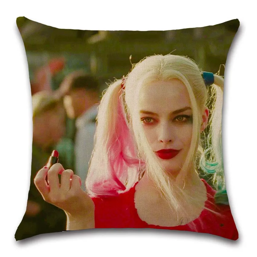 Кино комикс Harley Quinn напечатанный Чехол на подушку вечерние украшения для дома