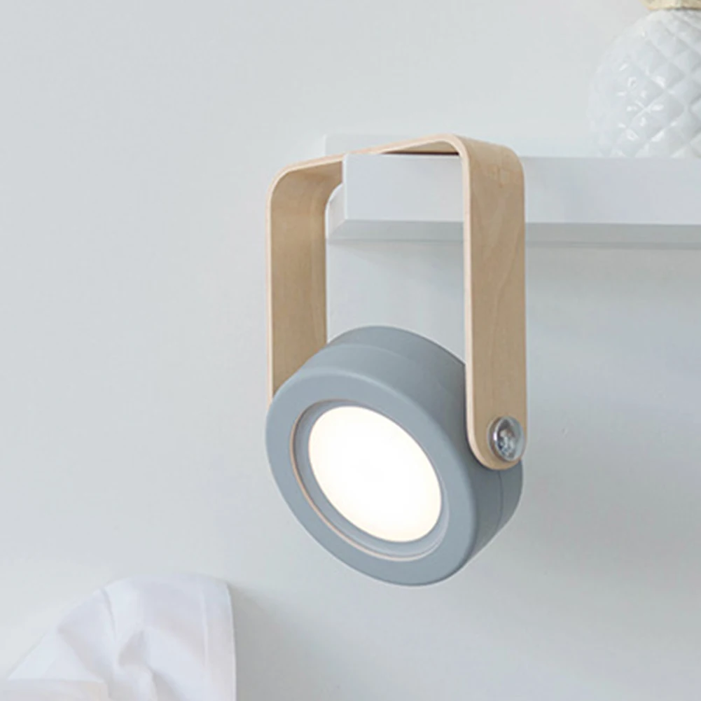 

Reading Camping Room Rechargeable Cordless Bedside Led Lantern Light Stepless Dimming Control Wooden Portable USB Charging
