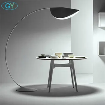 

Industrial Project Art Decoration floor lamp Modern designer standing light black yellow white led fishing lamps for living room