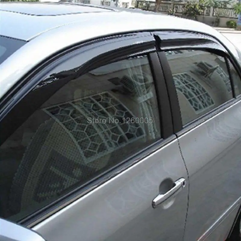 Car ABS Plastic Sun Rain Protector Guard Wind Deflector Window Visors