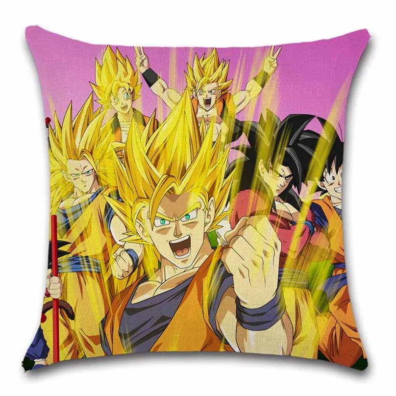 Мультфильм Dragon ball Сон Гоку Чехлы вечерние декоративный стул магазин сиденья домашнее украшение для дивана дети друг подарок настоящее наволочка - Цвет: 12