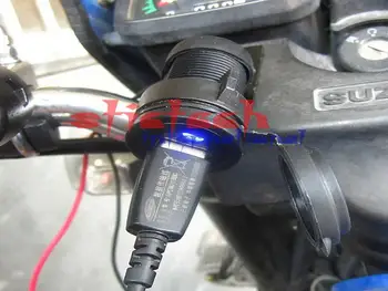

by dhl or ems 500pcs Car Cigarette Lighter Motorcycle HandleBar Cellphone USB Interface Cigarette Lighter cheapest