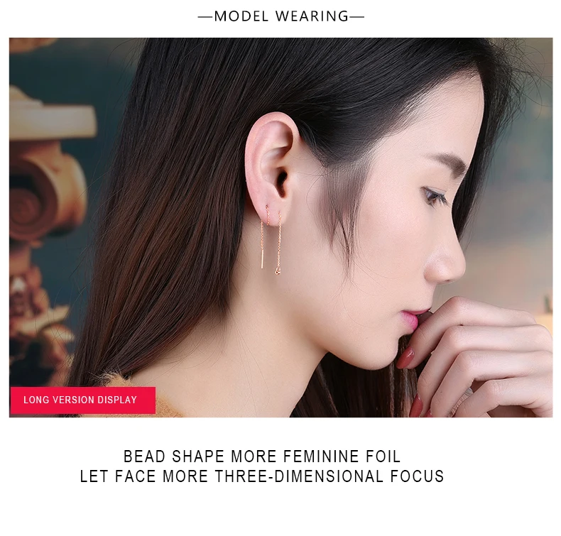 18k Pure Gold Drop Earring Trendy Exquisite Beautiful Elegant Classic Girl Miss Gift Wear 2020 New Women Party Good Fine Buauty