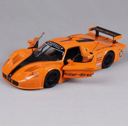 Maisto Bburago 1:24 Maserati MC12 спортивный автомобиль литая под давлением модель автомобиля игрушка для детей Подарки оригинальная коробка - Цвет: Оранжевый