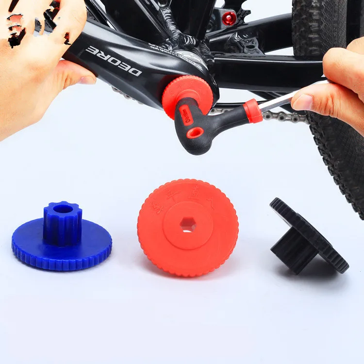

2PCS/LOT Mountain Bicycle Hollow Integral Tooth Disc Screw Cap Wrench Installation And Removal Kit Screw Crank Cover Tool Crank
