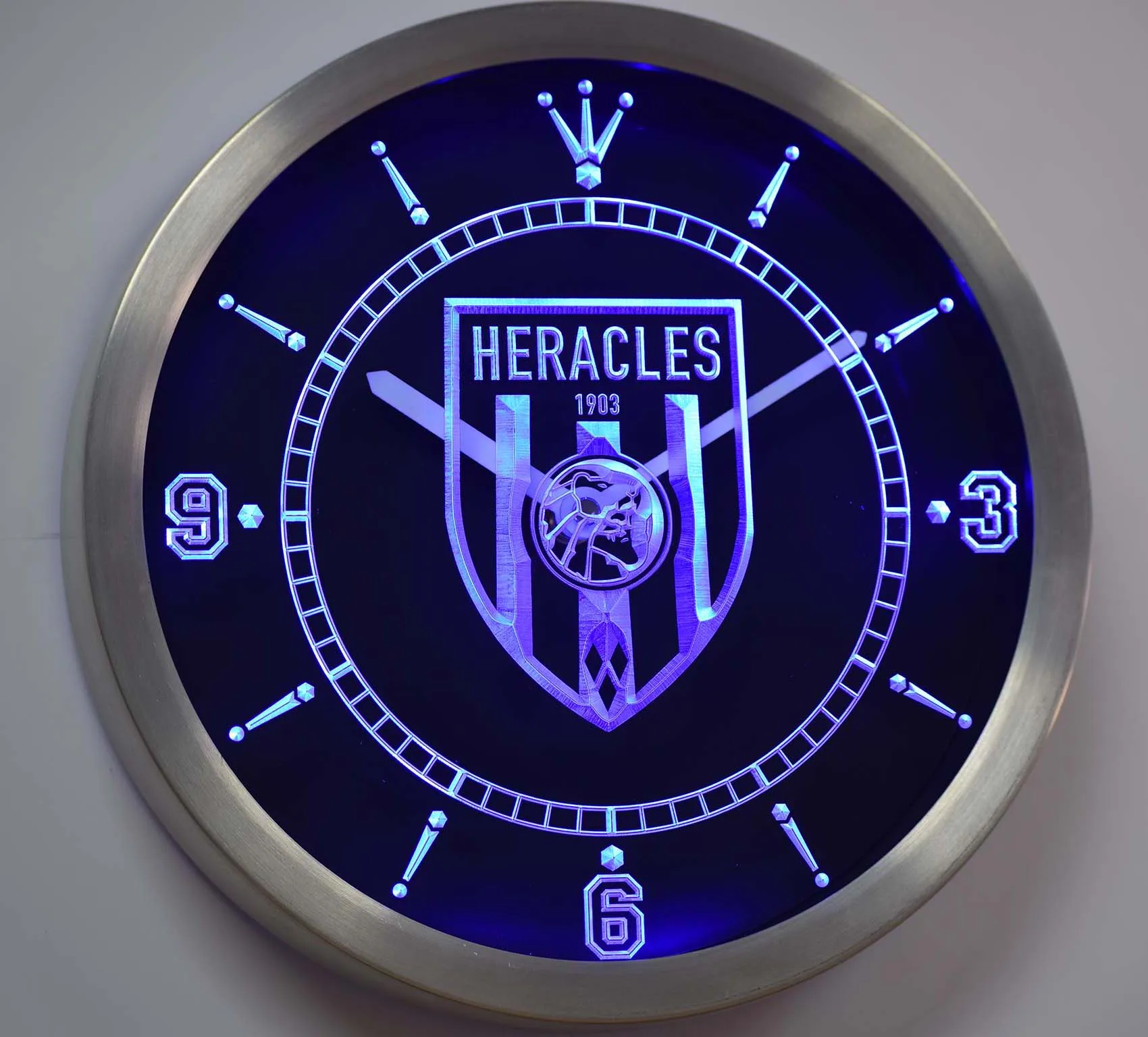 

nc1012 SC Heracles Almelo 1903 Eredivisie Neon Light Signs LED Wall Clock