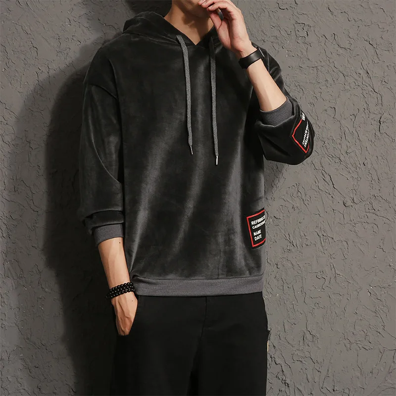 Discount New Hot Sale Full Goods 2017 Warm Winter Hoodie Male A Letter Trendy Boy Hooded ...
