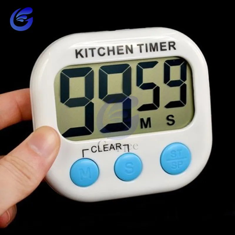 Магнитный ЖК-дисплей цифровой кухонный таймер обратного отсчета Будильник с подставкой белый кухонный таймер практичный таймер для приготовления пищи будильник метр