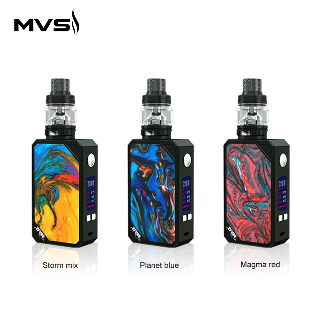 

Original MyVapors Myuz SS5 Kit 220W with 6.5ml Myuz SS5 Atomizer S5-M 0.15ohm/S5-N 0.2ohm coil head vs voopoo drag 2