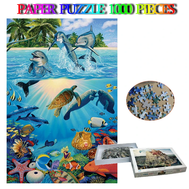

Island Paradise Adult Puzzle 1000 Pieces Paper Jigsaw Puzzle Decompression Adults 1000 Pieces Puzzle Toys for Friend Nice Gifts