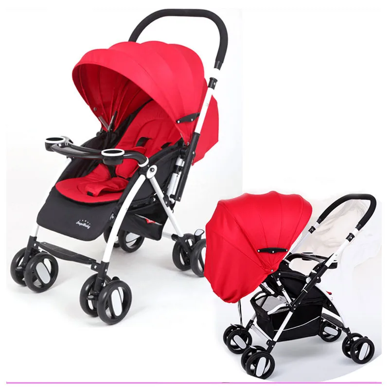 

Ultra Foldable Baby Stroller Sit Flat Lying Baby Four Wheels Cart Reverse Handle Push Wheelchair Cheap Baby Carriage Stroller