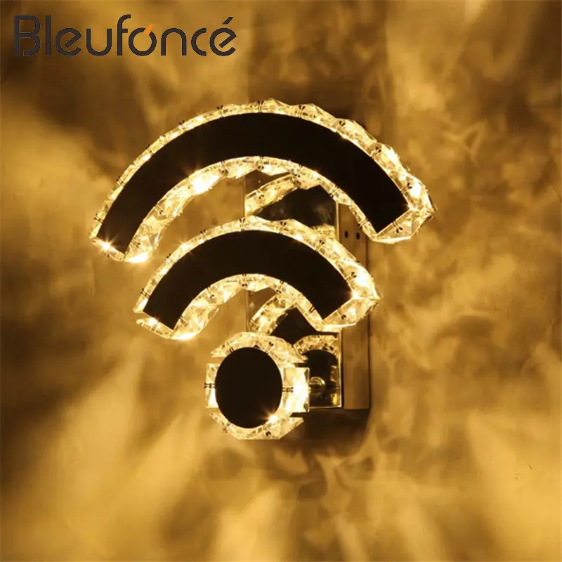 

Interior led Wall Lamp K9 Crystal Wall Sconce Home Decoration Lighting LED 110V 220V Wall Light Bedroom corridor Wall Lamp BL92