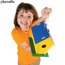 6 шт./партия. DIY& Незаконченные, неразукрашенные деревянные птичьи домики для детского сада Искусство и ремесла садовое украшение Рисование игрушки Интеллект Необычные