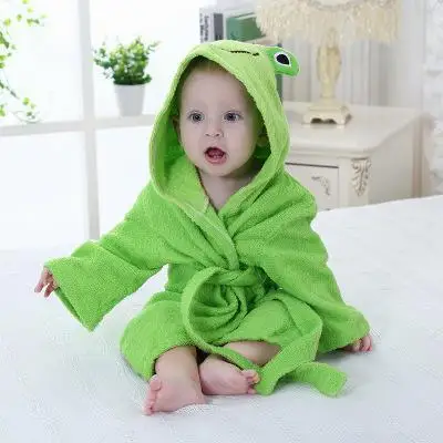 Купальный халат для младенцев, милые пижамы с мышкой для мальчиков и девочек, накидка из чистого хлопка, полотенце, не пропускающее холода, банное полотенце, одежда для отдыха - Цвет: 21