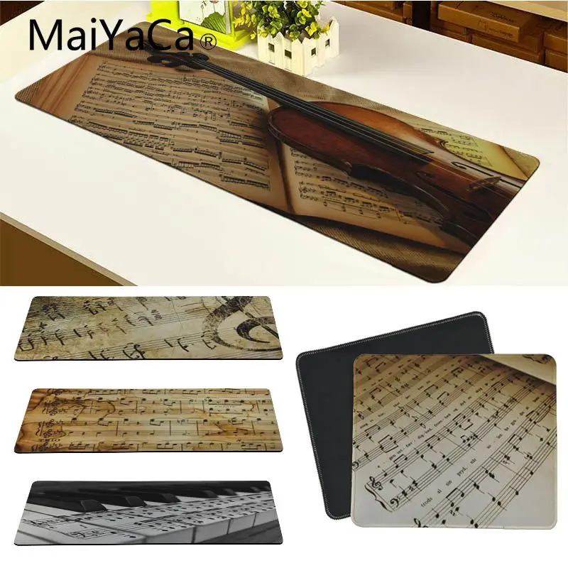 

MaiYaCa Custom Skin old music sheet violin Large Mouse pad PC mat Large Gaming Anti-slip Perfect Locking PC Computer desk mat