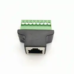 1 шт. Ethernet RJ45 Женский к винтовой клемме 8 Pin CCTV цифровой DVR разъем адаптера