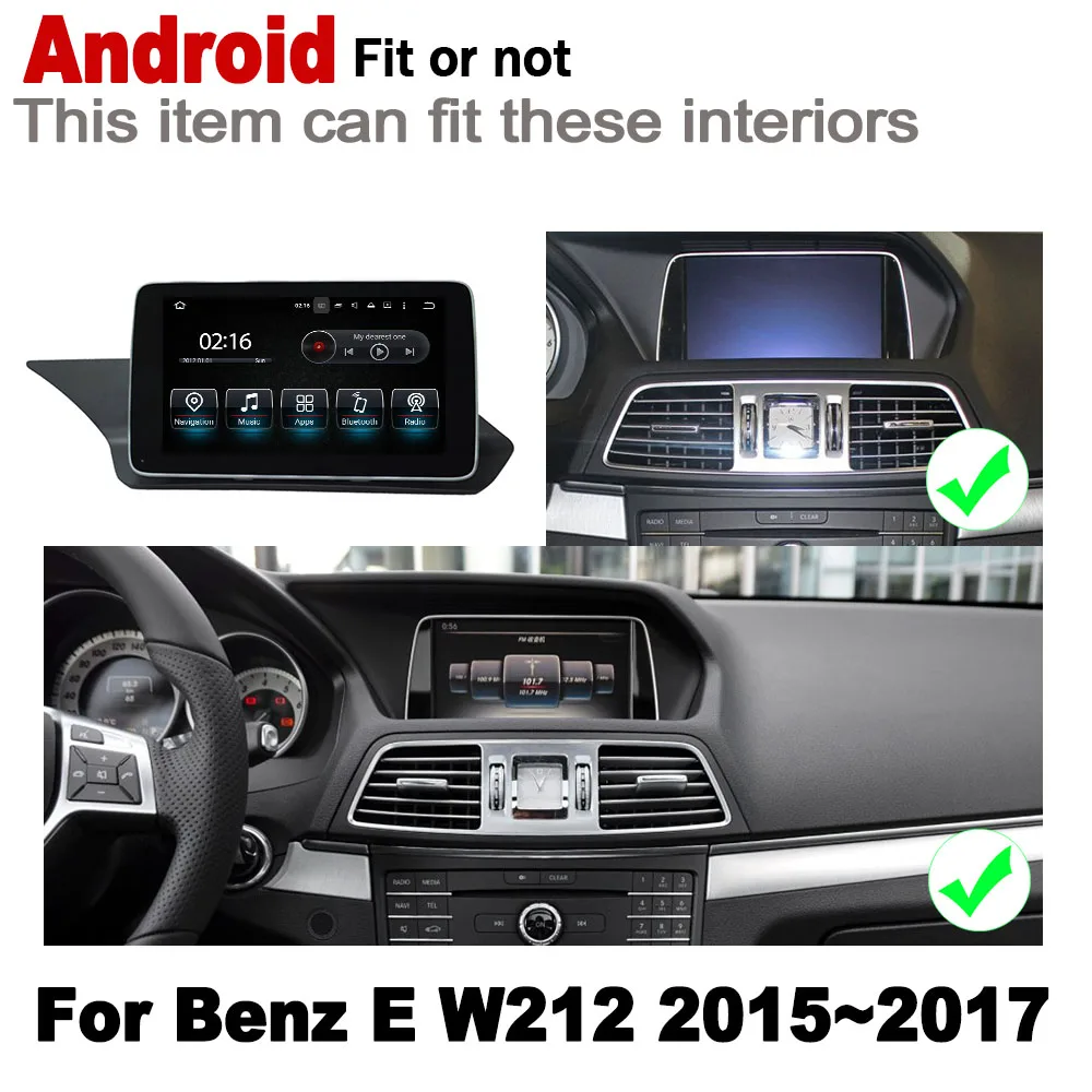 Cheap For Mecerdes Benz E W212 2015~2017 NTG D Screen Android Car GPS Navi Map Stereo Original Style Multimedia Player 2 Din Radio 1