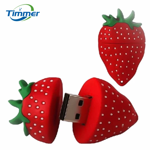 Funny fruit cute pendrive strawberry usb flash drive Cool USB sticks