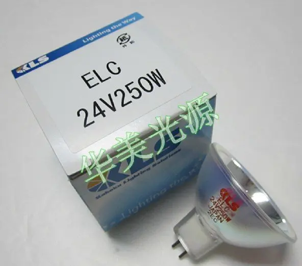 

FREE SHIPPING KLS ELC 24V250W GX5.3 JAPAN LIGHT SOURCE HALOGEN LAMP