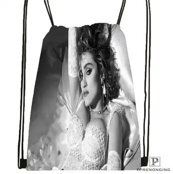 

Custom madonna on stage Drawstring Backpack Bag Cute Daypack Kids Satchel (Black Back) 31x40cm#2018612-01-17