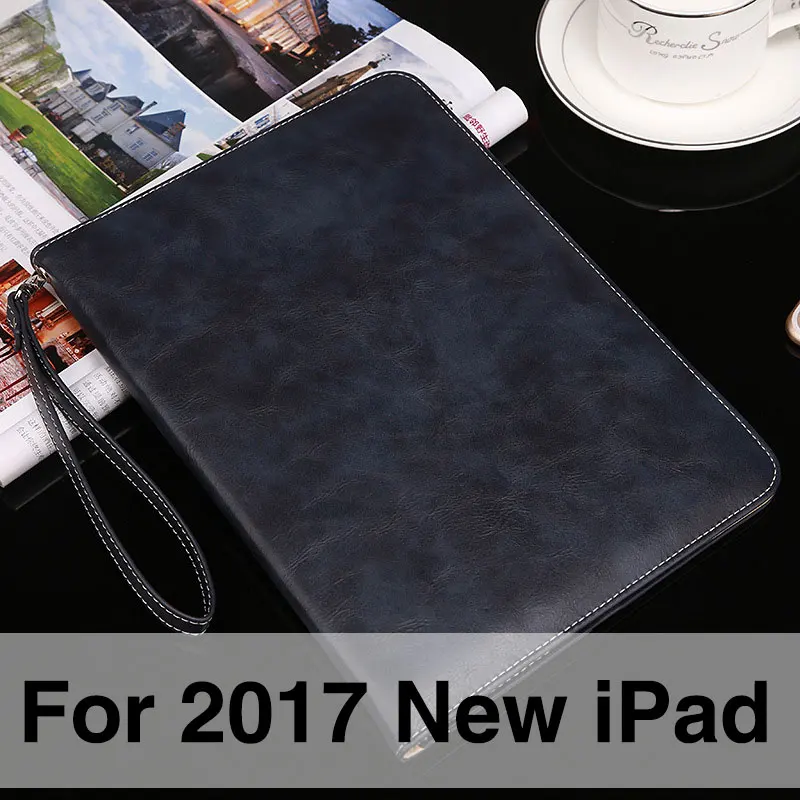 Портфель для ipad 9,7 Ретро ручной ремень держатель PU чехол для Apple ipad Pro 10,5 Авто Пробуждение/Сон Смарт Стенд Чехлы - Цвет: For 2017 new ipad