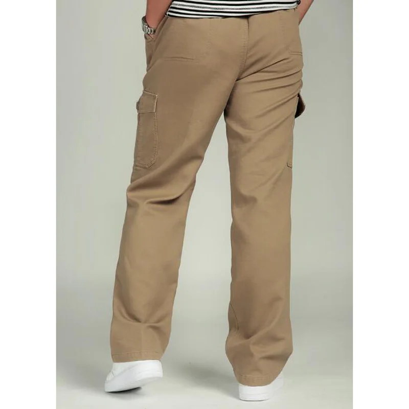 Осенне-зимние толстые повседневные штаны хлопковые мужские длинные штаны плюс размер свободные комбинезоны комбинезон мужские брюки XL 3XL 4XL 5XL 6XL