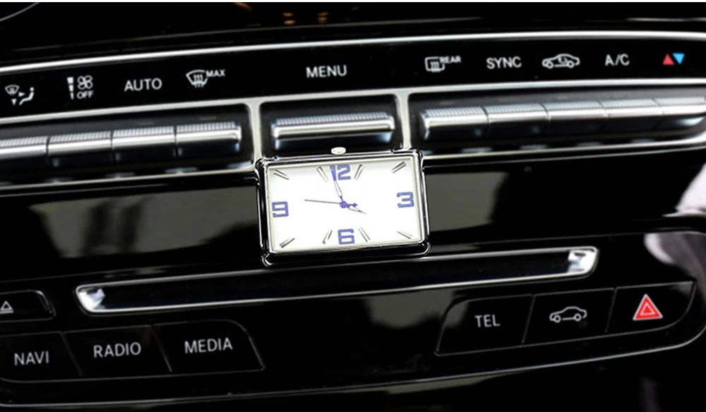 Авто кварцевые часы, автомобильные Интерьерные часы, высококачественные Авто приборная панель, отображение времени, часы в автомобиле, аксессуары
