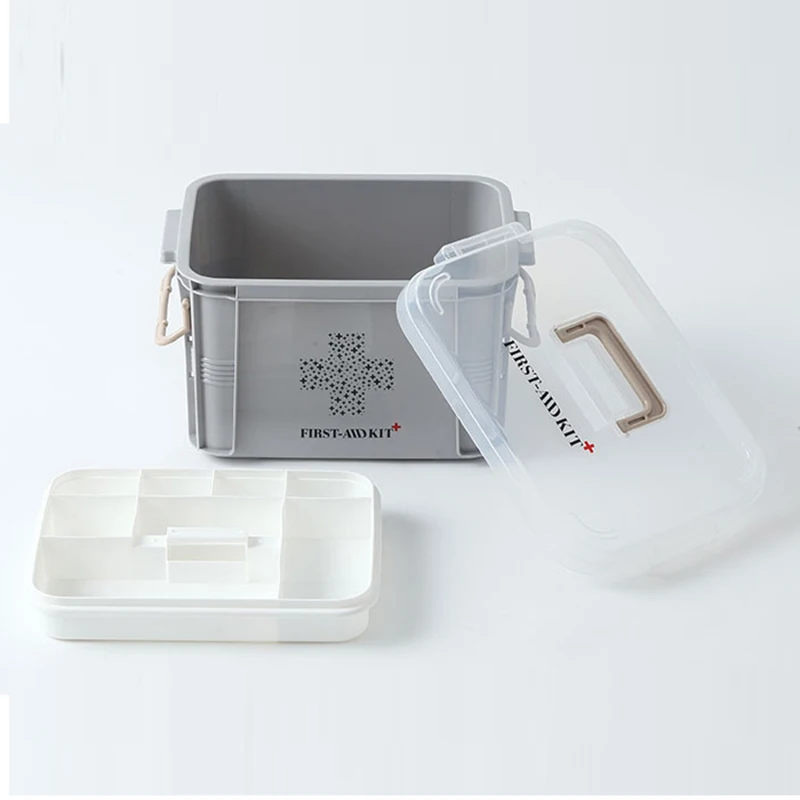 First Aid Kit Organizer Medical Box Plastic Storage Container Large Multi-layer Medicine Box Nordic Home Organizing Boxes