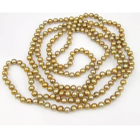 

58inches Long Pearl Jewellery,Single 5-7mm Cultured Freshwater Pearl Necklace,Fashion Women Birthday Wedding Gift Jewelry