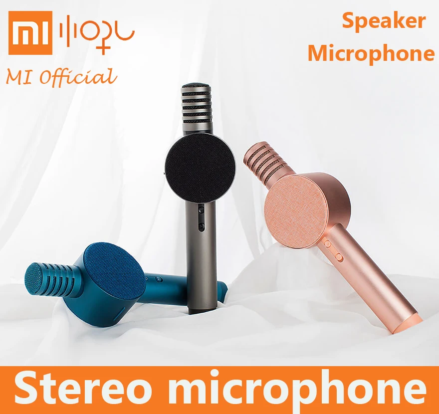 

xiaomi audio wireless microphone xiaohou karaoke live Bluetooth fashion speaker with mic for student kids adult outdoor camping