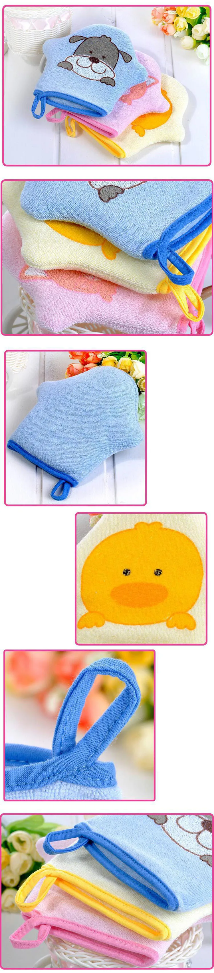 Новые милые банные перчатки Детские банные щетки губка мультфильм супер мягкая хлопковая Щетка массажная полотенце мяч для детей