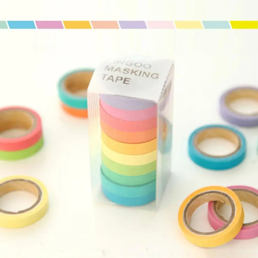 

10 x Washi Tape Set Masking Tape Scrapbook Decorative Paper Adhesive Sticker DIY