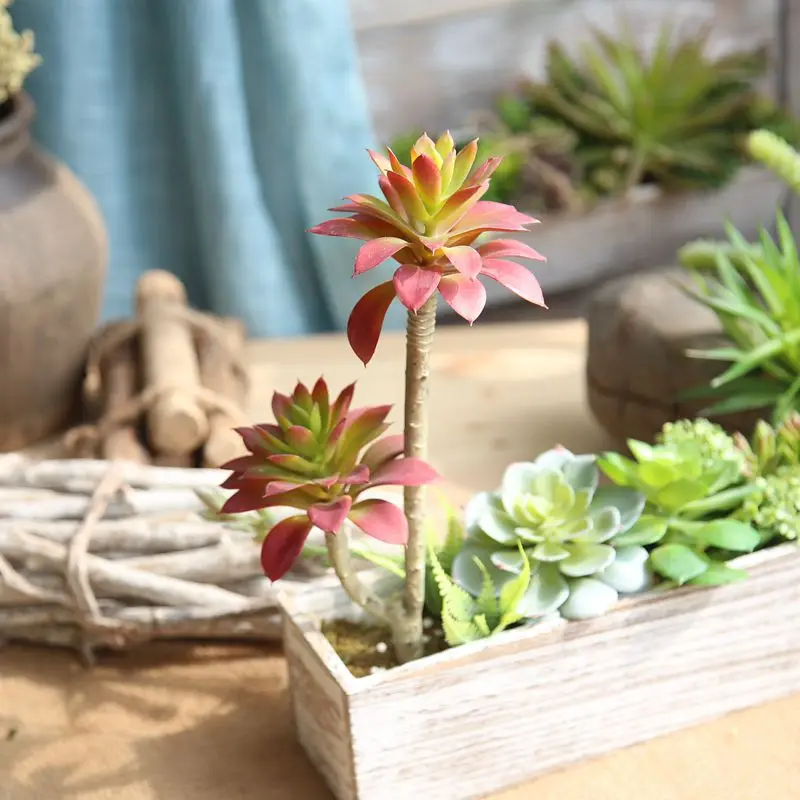 Искусственные суккуленты растения лотоса трава искусственные ненастоящие цветы