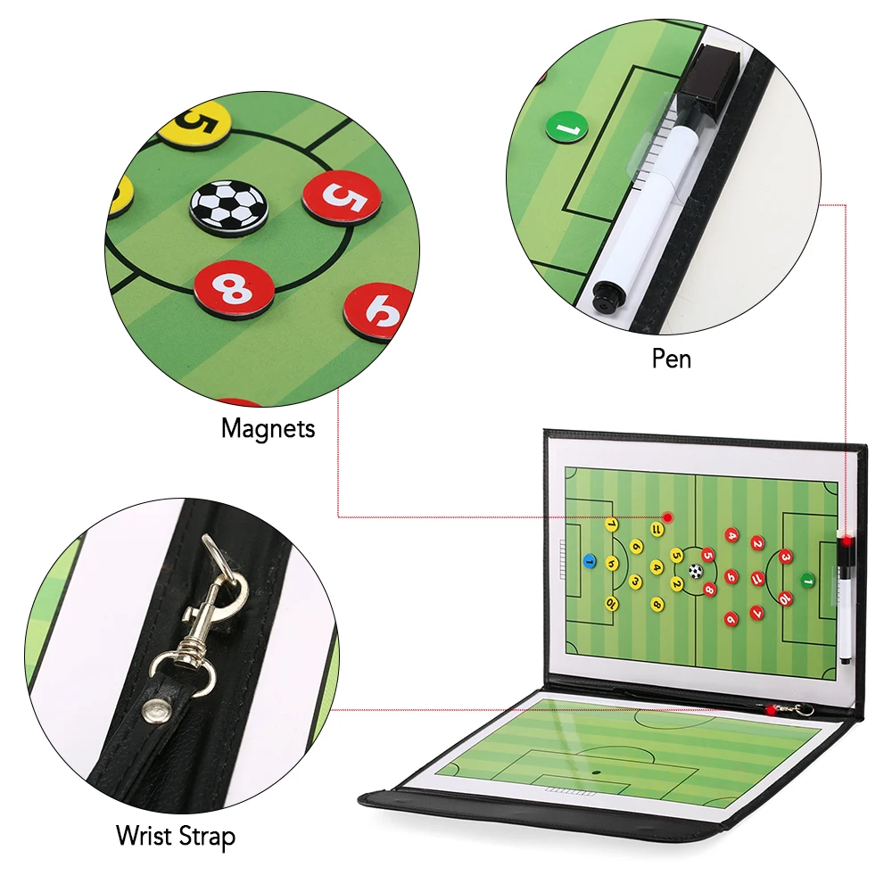 Портативная футбольная тактическая доска для футбола Магнитная тактическая доска тренерская доска для тренировки футбольного футбола
