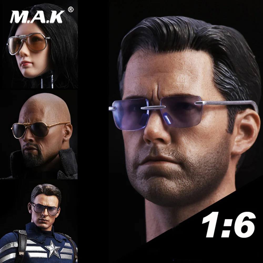 

Collectible 1/6 Aviators Fashion Sunglasses Model MK47 Tony Glasses for 12 Inches Action Figure Doll
