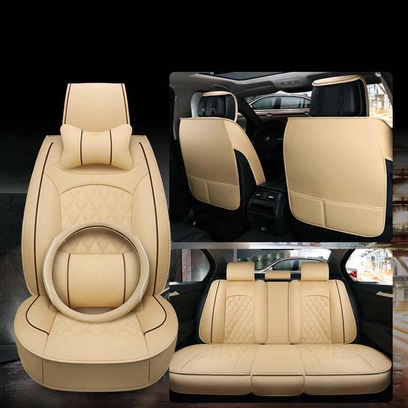 WLMWL Universal Leather Car seat cover for MG all models MG7 MG5 MG6