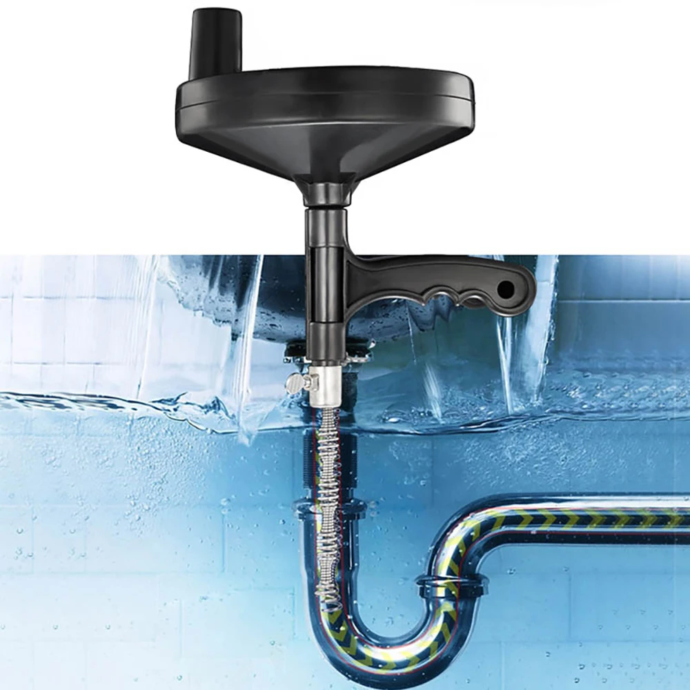 

Household Hand-Operated Sewer Dredging Device Toilet Tool Pipe Bathroom Kitchen Drainage Sewerage Equipment