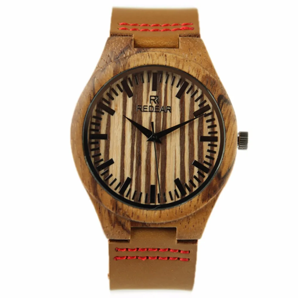 ФОТО High Quality Men's Watch Wooden Watches Casual Quarzt Wristwatch