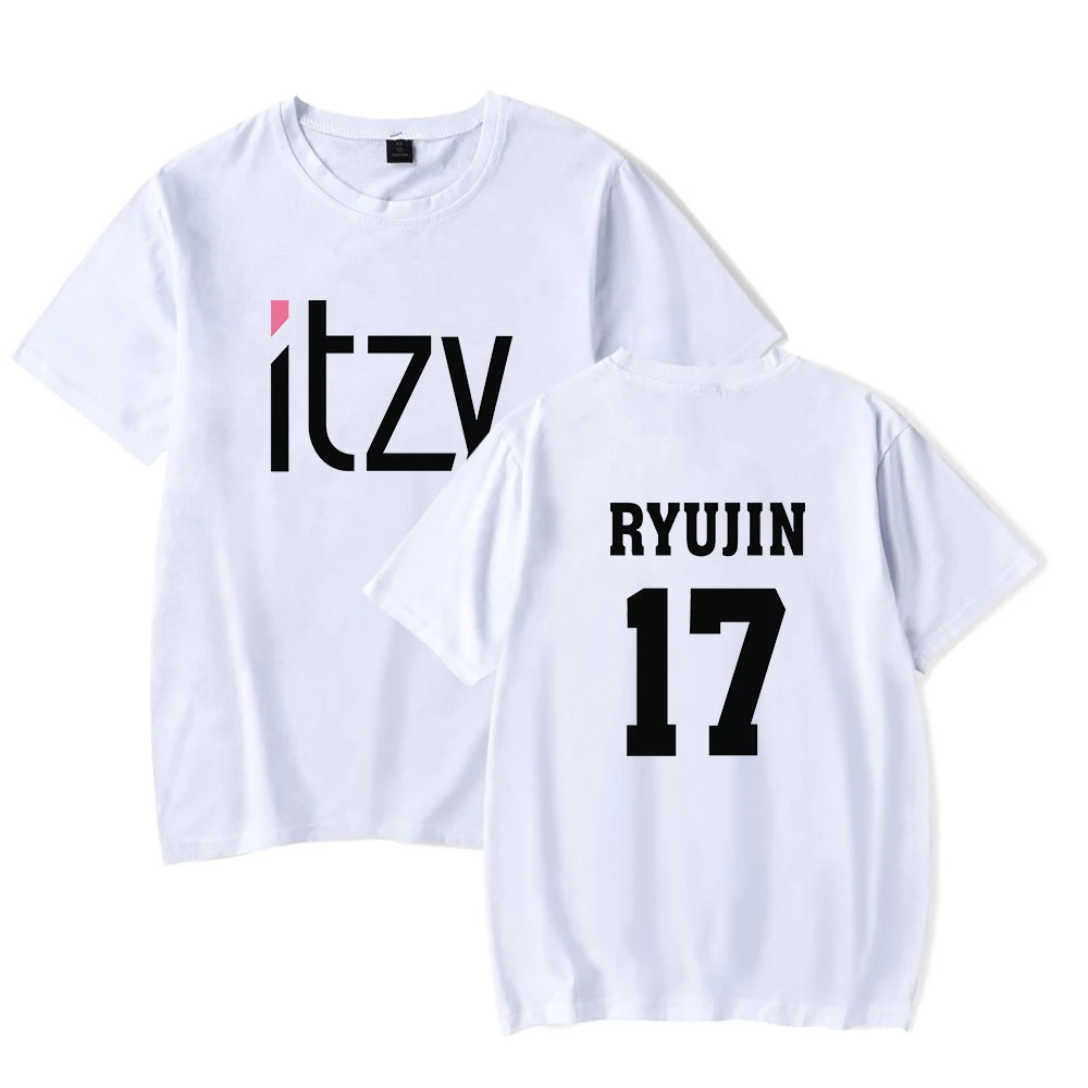 Рубашка RholycrownT футболки ITZY для мужчин и женщин модная летняя футболка с принтом