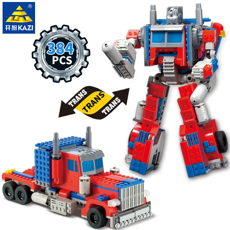 

KAZI 8023 Toys For Children 1 Set Kazi Transformation Robot Building Blocks Toy Christmas Gifts Toys Compatible Autobots Movie